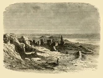 サイスの遺跡、1890年。