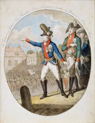 ロシア陸軍元帥アレクサンドルスボーロフ、部隊の検査、c1794