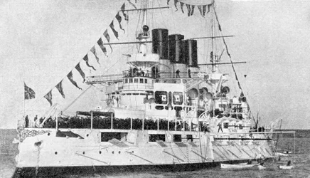ロシア戦艦レトビザン、日露戦争、1904年から5月