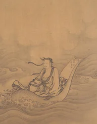 蓮の葉に浮かぶセージ。
