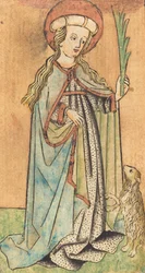 聖アグネス、c。 1450年。