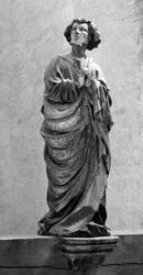 カルヴァリーの聖ヨハネ 無名の彫刻 Dim.150 cm Collegiale Saint Hippolyte, Poligny (Jura)