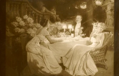 サロン1910。ディナー後のルドビックアローム、1910。