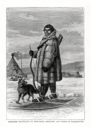 サモエデ旅行、スノーシュー、ロシア、1877
