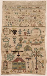 サンプラーフラグメント、1817年。