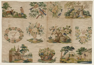 サンプラーフラグメント、1819年。