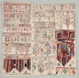 サンプラー、c 1700s。