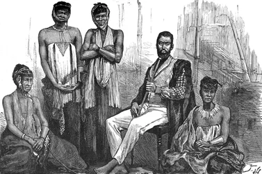 ガイカスと妻の首長、サンディリ、c1880