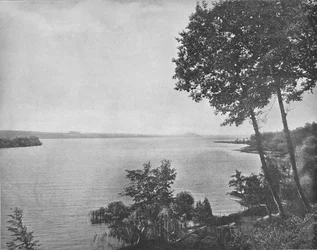 サラトガ湖、ニューヨーク州サラトガ、c1897。