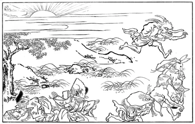 悪魔軍団の夜行性の旅のシーン、15世紀1886