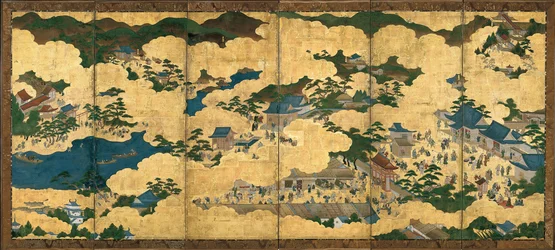 京都とその周辺の風景、1690年頃