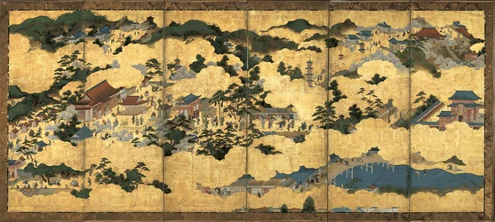 京都とその周辺の風景、1690年頃
