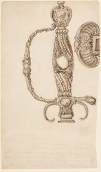 Smallswords の 4 つのデザインのセット、ca. 1725-80。
