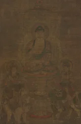 Shakyamuni Triad：ManjushriとSamantabhadraが参加した仏c。 900。