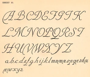アルファベットのポートフォリオからのシート10、1929