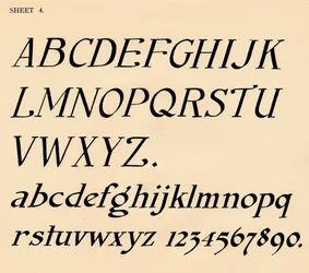 アルファベットのポートフォリオからのシート4、1929