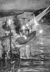 日露戦争、1904年の船の戦い