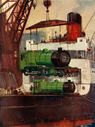 輸送機関車、c1930。