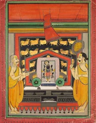 Kankroli DubarakanathjiのShri Dvarakanathji、1800年代半ば。