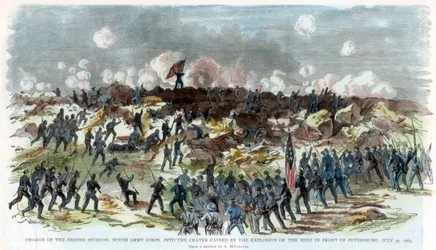 ピーターズバーグ包囲戦、バージニア州、南北戦争、1864年7月30日