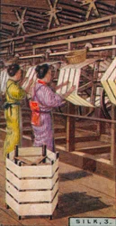 シルク、3-リールを巻き取る、日本、1928