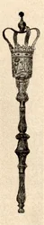 バージニアハウスオブバージェスで使用されたシルバーメイス、c1640-1770、1937。