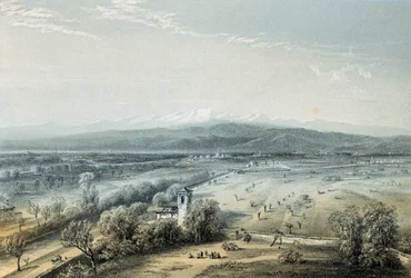 1859 年 6 月 4 日、イタリア、マゼンタの戦いの場所