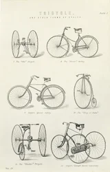 19世紀の自転車と三輪車の6つの初期形態