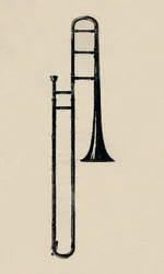 スライドトロンボーン、1910年。