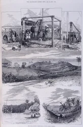 日食観測所、ニコバル諸島、c1875