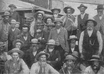 パルデベルクで捕らえられたクロニェス将校の一部、c1900、1902