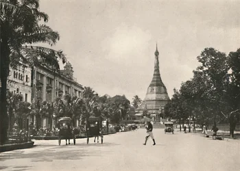 Soolay Pagoda Road、Rangoon、1900。