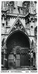 サウスイーストポーチ、リンカーン大聖堂、c1920s