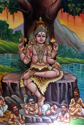 Sri Vadapathira Kaliamman ヒンドゥー教寺院。シバです。シンガポール