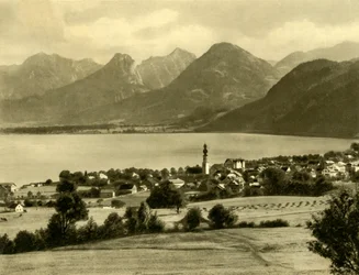 聖ギルゲン、オーストリア、ヴォルフガング湖、c1935。