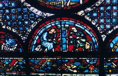ステンドグラス、シャルトル大聖堂、フランス、1194-1260