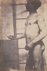 [立ち男性ヌード]、約。 1856年。