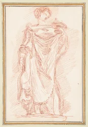 キトンの立っている男性の姿