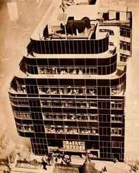 鋼、コンクリート、ガラスが近代建築を作り上げました、1935年。