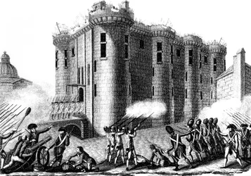 グレナディアガードが率いるパリジャンによるバスティーユの襲撃、1789年7月14日1804