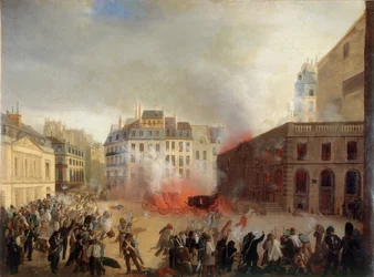 パリのパレ・ロワイヤルで行われたシャトー・ドーの嵐（1848年2月24日） 1848年頃