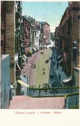ストラーダレバンテ-バレッタ-マルタ、c1900