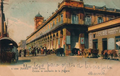 ストリートシーン、ハバナ、キューバ、c1910