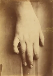 手の習作、1865年。