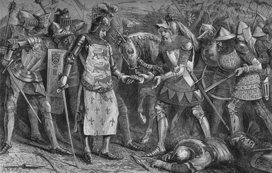 フランス国王のポワティエでの降伏、1356年9月、c1880