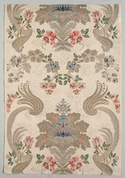 タフタ、ブロケード、1700-1750。