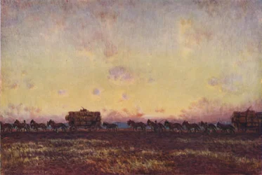 ウールを市場に出す、1923年。