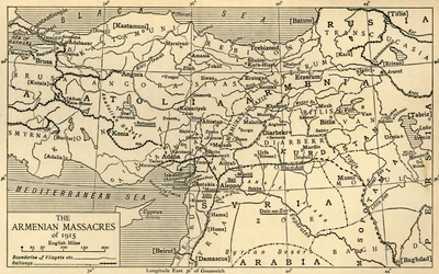 1915年のアルメニア虐殺、第一次世界大戦、c1920。