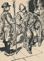 ガイ・フォークスの逮捕、c1907。