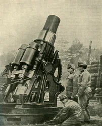 オーストリアの12インチSiege Howitzer、1914-1918、c1920。